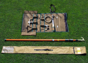 B12. Bosak teleskopowy dielektryczny z wymiennymi końcówkami